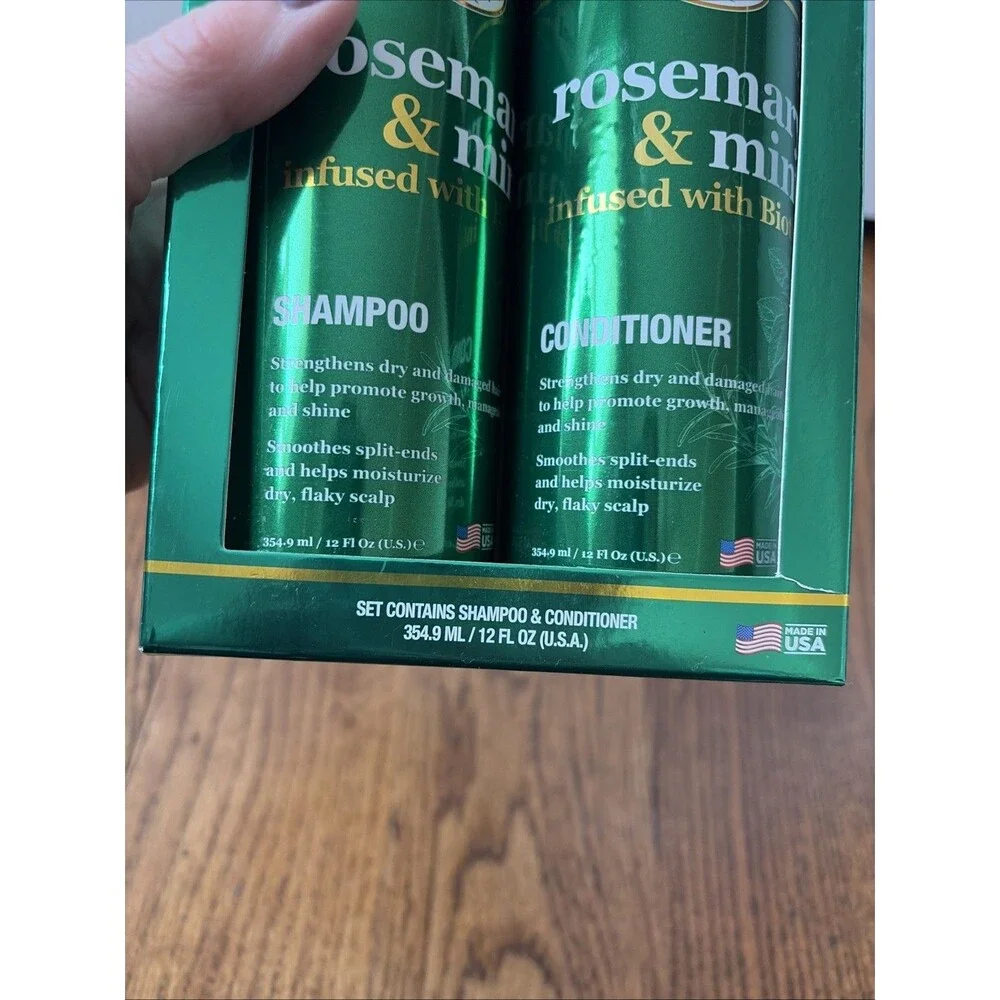 DIFEEL Rosemary Mint Biotin Hair Strengthening Shampoo & Conditioner Set - NEW!